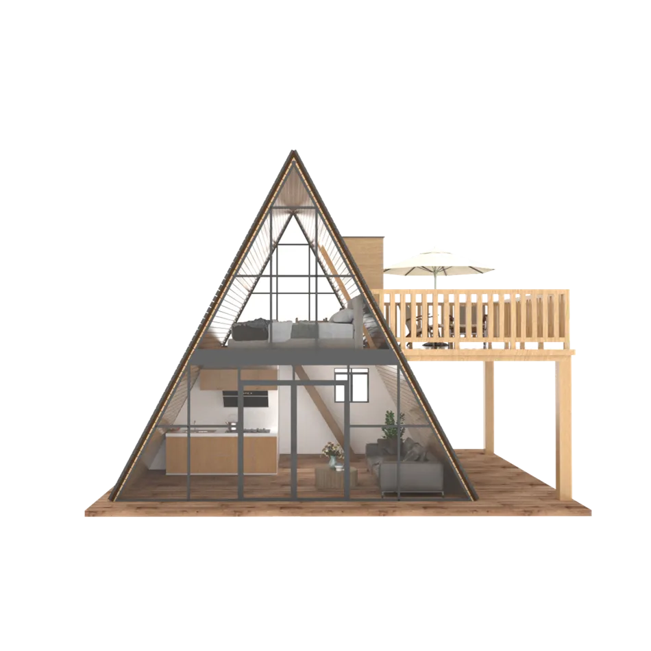 A Type House With Side Balcony best