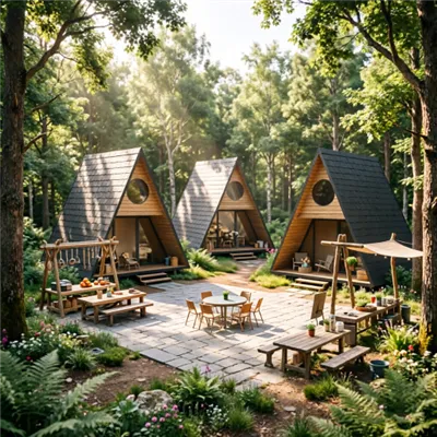 A-Frame Home With Entrance Deck
